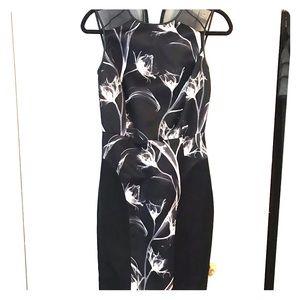 Jason Wu silk black and white cocktail dress